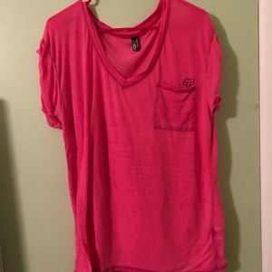 Pink fox shirt